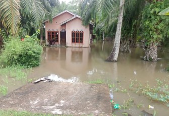 Kondisi banjir di Kabupaten Batu Bara