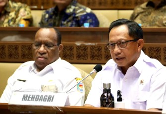 Mendagri di Ruang Rapat Komisi II DPR RI, Rabu (31/8/2022). 