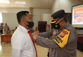 Karo Ops Polda Bengkulu saat Pimpin Latpraops Antik Nala 2022