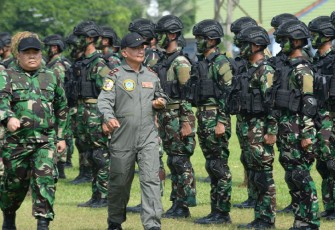 Pangkoopsud 1 saat Tutup Latihan Jalak Sakti 2022 di Lanud Pangeran M Bun Yamin 