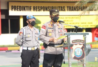 Kapolresta Barelang Pimpin Apel Gelar Pasukan Operasi Patuh Seligi Tahun 2022