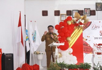Walikota Bitung saat memberikan sambutan