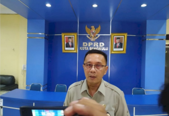 Ketua Badan Pembentukan Peraturan Daerah (Bapemperda) DPRD Kota Bengkulu, Solihin Adnan, Rabu (30/03/22).