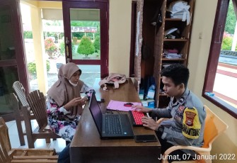 Korban saat melapor