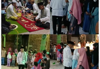 Suasana Selapanan dalam rangka memperingati Maulid Nabi, Sabtu (22/1/2022) malam, di kediaman Muhammad Yusuf Ainul Yakin (Pimpinan Jamiyyah Ababil)