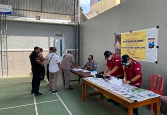 Puluhan Personil Polres Tulungagung dan Polsek jajaran jalani tes urine secara mendadak,,Selasa (25/1/2022) pagi