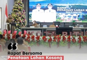 Wali Kota Bitung, Ir. Maurits Mantiri MM tegaskan lahan kosong yang ada perlu ditata