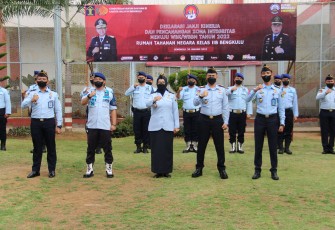 Rutan Kelas IIB Bengkulu melaksanakan Deklarasi Janji Kinerja serta Penandatanganan Komitmen Bersama Pembangunan Zona Integritas WBK WBBM