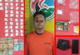 Tersangka saat diamankan