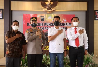 Foto bersama Kapolres Kendal, pada acara Rakernis