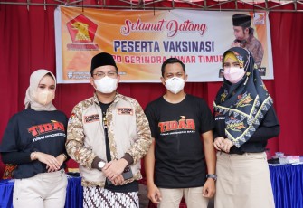 Pengurus Daerah Tunas Indonesia Raya (TIDAR) Jatim, menggelar vaksinasi massal di Kabupaten Jember dan sekitarnya