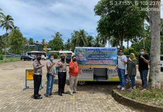 Sat Lantas Polres Bengkulu Tengah gelar Samsat Holiday di objek wisata Wahana Surya
