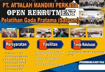 Direktorat Binmas Polda Bengkulu, bekerja sama PT Attalah Mandiri Perkasa akan membuka kembali Pelatihan Gada Pratama Satuan Pengamanan