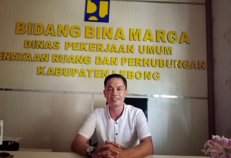 Kabid Bina Marga Haris Santoso saat dikonfirmasi