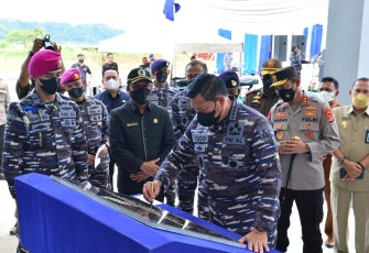 Kasal Resmikan Gedung Mako Lanal Lampung Caligi