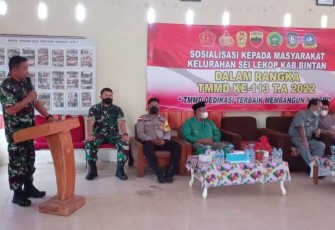 Sosialisasi pelaksanaan TMMD 2022