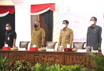 Bupati Blora Arief Rohman, saat menghadiri Musrenbang RKPD Kabupaten Ngawi tahun 2022