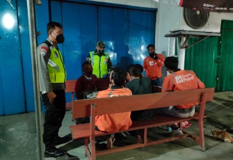Patroli PPKM Level-3, Polsek Cepiring, Kendal