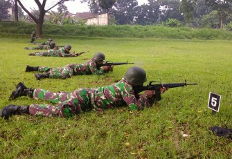 Asah Kemampuan Prajurit, Kodim 0507/Bekasi Gelar Latihan Menembak 