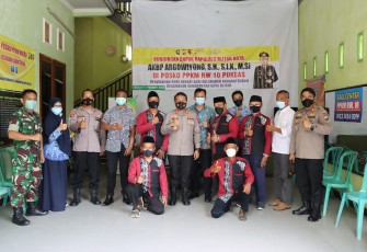 Kapolres Cek Posko PPKM Mikro di 3 Kecamatan Wilayah Kota Blitar