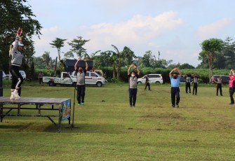 Polres Blitar Kota Gelar Olahraga Bersama TNI