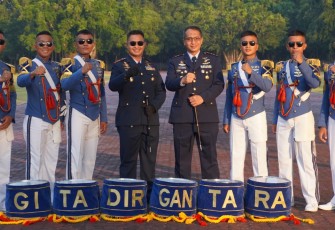 Drumband Satlat III/Elang Latsitardanus XLII Siap Atraksi di Mandalika 