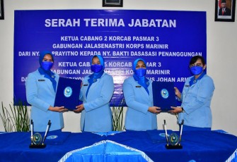 Memorandum dan Sertijab Ketua Jalasenastri Cabang 2 Korcab Pasmar 3 