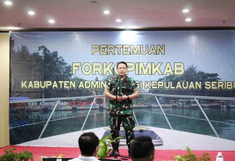 Dandim 0502/JU Hadiri Pertemuan Forkopimkab Kepulauan Seribu