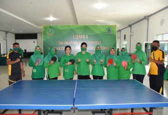 Sambut HUT Persit Ke-76, Persit Koorcabrem 023 PD I/BB Gelar Perlombaan