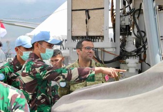 Sandar Pelabuhan Beirut Lebanon, KRI SIM-367 Diinspeksi Tim COE UNIFIL  