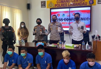 Satreskrim Polres Lamandau Bekuk 6 Pembobol Sarang Walet  