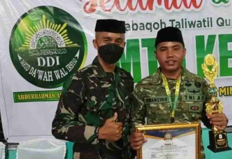 Prajurit Yonif Raider 754 Kostrad Juara 1 Lomba MTQ XI Tingkat Kabupaten Mimika
