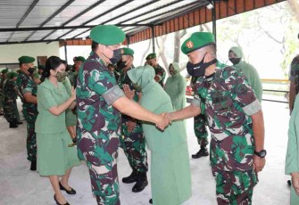 67 Anggotanya Naik Pangkat, Danrem 052/Wkr Berikan Ucapan Selamat 