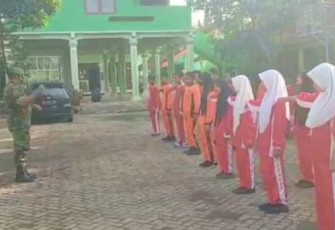 Materi Wasbang dan PBB Siswa-Siswi SMPN 1 Padas