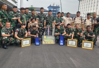 Alat Musik Angklung Lengkapi Band Kodam III/Slw Mendapatkan Juara 2