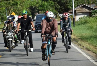 Gowes Ngabuburit Danrem 121/Abw di Kabupaten Mempawah