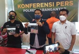 Gelar perkara kasus judi togel, di Mapolres Karanganyar