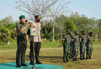 Danrem 071/Wijayakusuma Pimpin Apel Gelar Pasukan Pam VVIP Kunjungan Presiden RI di Brebes