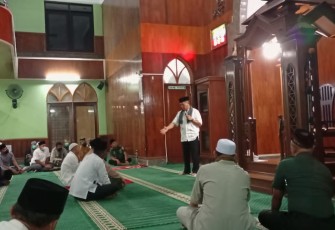 Danrem 091/ASN Berikan Kultum di Masjid Masjid Muhammad Cheng Hoo, Rabu (20/4/22)