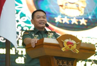 Pusat Kesenjataan Infanteri Jadi Barometer Kesenjataan TNI AD, penyampaian Kasad di Mako Pussenif Kodiklatad. Kamis (21/4/22)