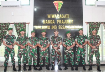 Kunjungan Danrem 073/Mkt ke Yonif 410/Alg