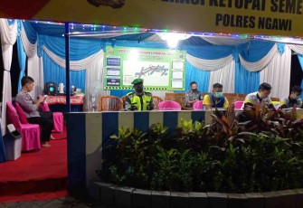 Sinergitas Koramil 13/Kedunggalar dalam pelaksanaan pam lebaran 2022. Rabu (27/4/2022)
