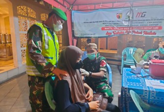 Pelaksanaan vaksinasi Kodim 0808/Blitar