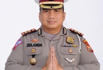 Himbauan pemudik perhatikan nopol kendaraan saat mudik. Kamis (05/05/2022)