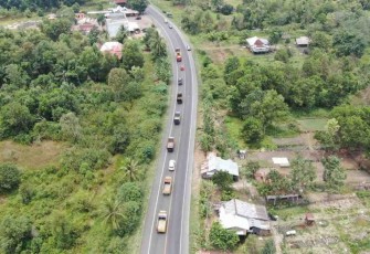Jalur Alternatif Non Tol Penghubung Lampung - Bengkulu. Jum'at (06/05/2022)