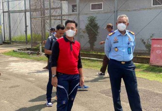 Kakanwil Kemenkumham Banten saat meninjau kegiatan di lapas Kelas II A Cilegon. Sabtu (07/05/2022)
