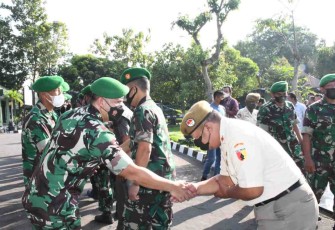Dandim Ponorogo halalbihalal bersama seluruh prajurit dan ASN. Selasa (10/05/2022)