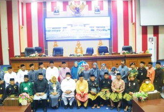 Rapat Paripurna pengesahan penetapan hari jadi Kabupaten Bintan, Selasa (17/5/2022)