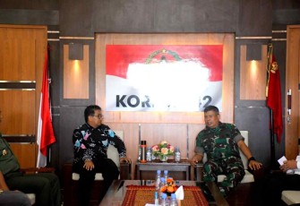 Kunjungan silaturahmi Pj. Gubernur Sulbar ke Makorem 142/Tatag. Rabu (18/05/2022)