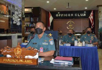 Pangkolinlamil saat mengikuti jamdan Kasal secara vidcon. Rabu (18/05/2022)